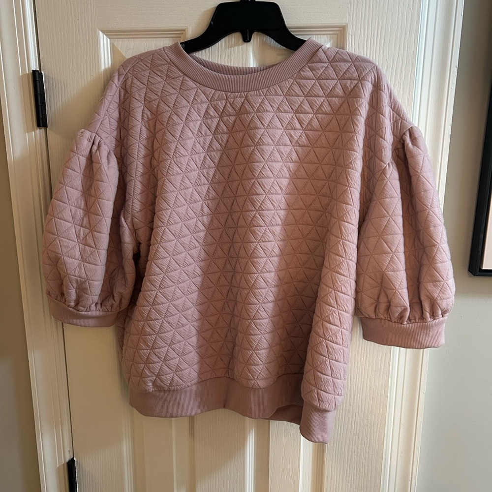 a new day Quilted Pink Top